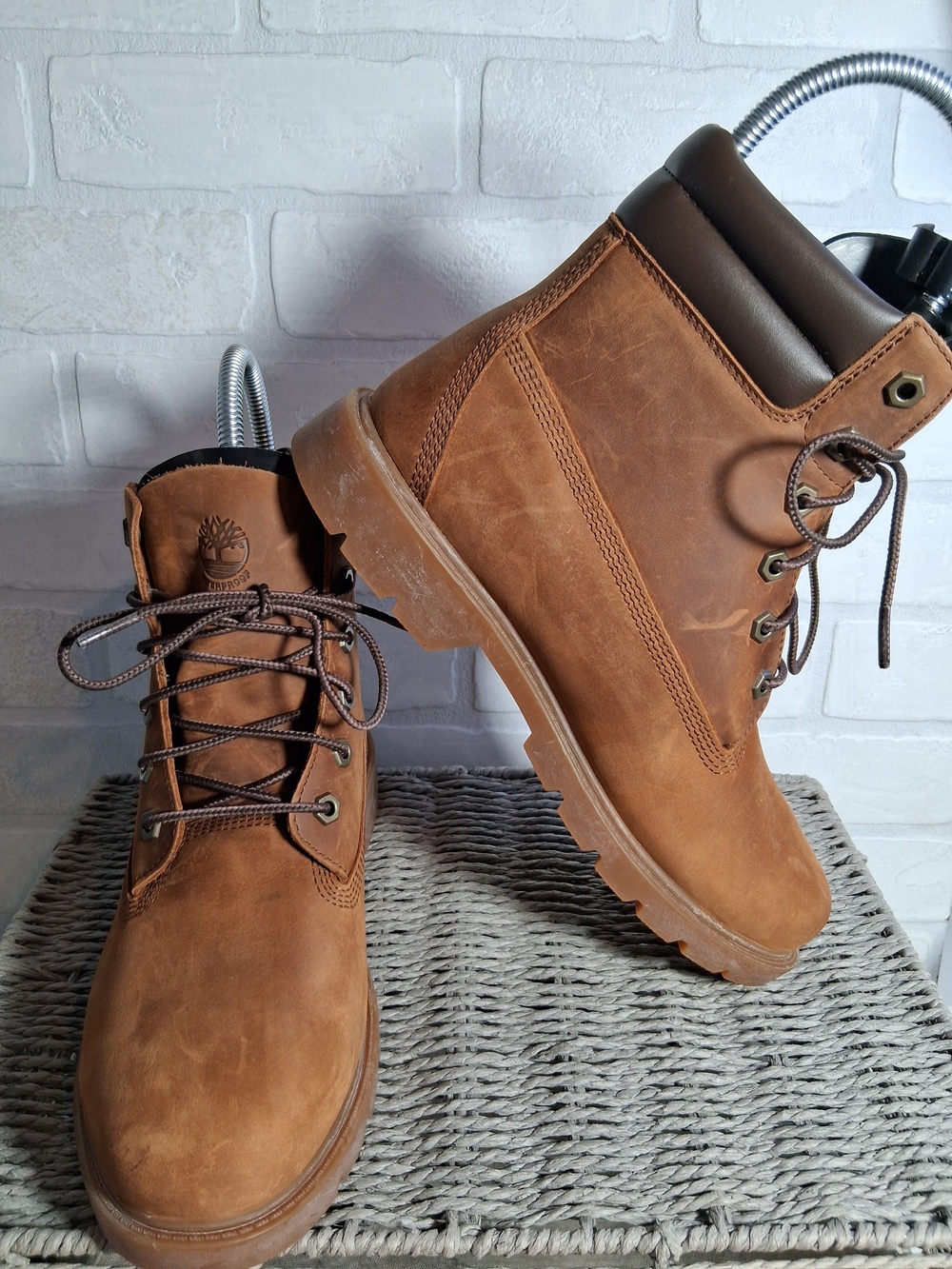 Timberland Brown Tan Nubuck Lace-Up Women's Boots